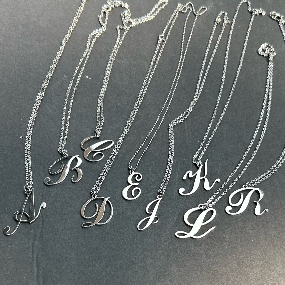 Stainless steel letters and chain